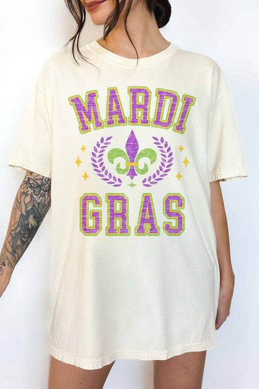 MARDI GRAS PARTY OVERSIZED TEE