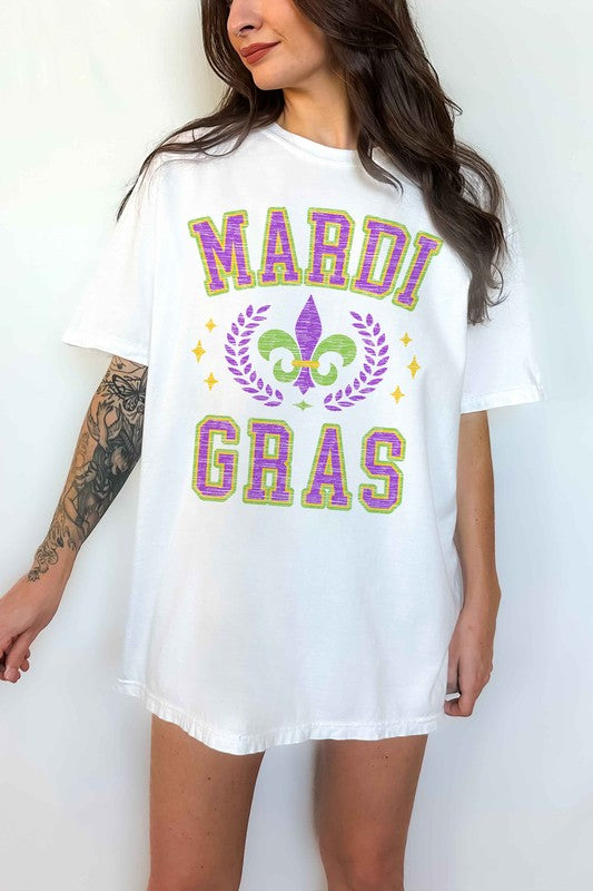 MARDI GRAS PARTY OVERSIZED TEE