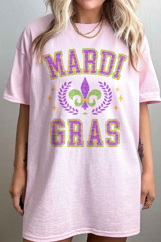 MARDI GRAS PARTY OVERSIZED TEE