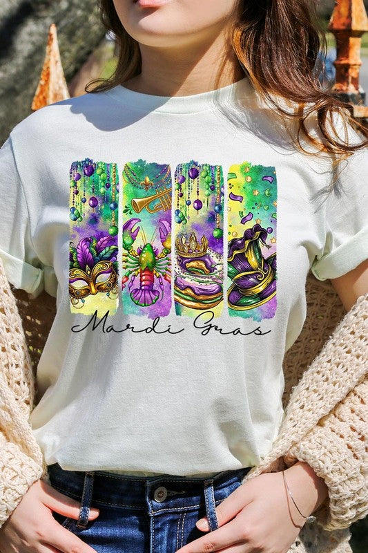 Mardi Gras Graphic Plus Tee