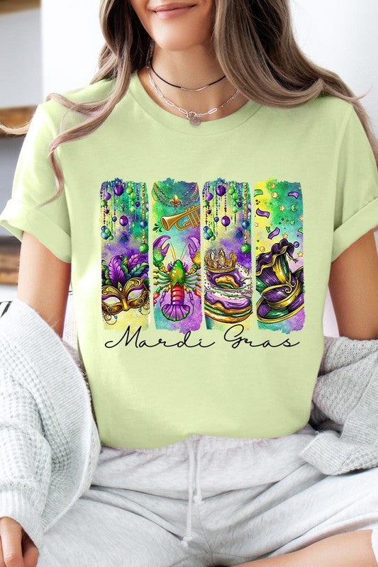 Mardi Gras Graphic Plus Tee