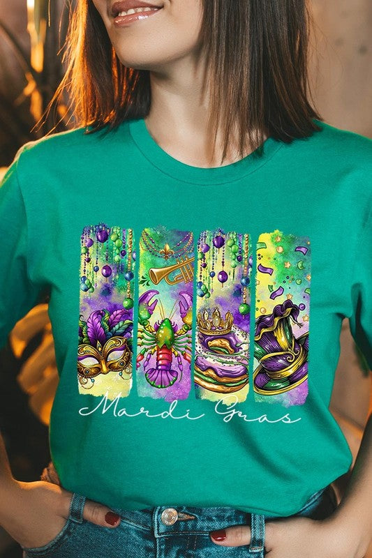 Mardi Gras Graphic Plus Tee