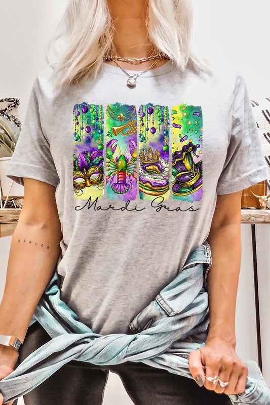 Mardi Gras Graphic Plus Tee