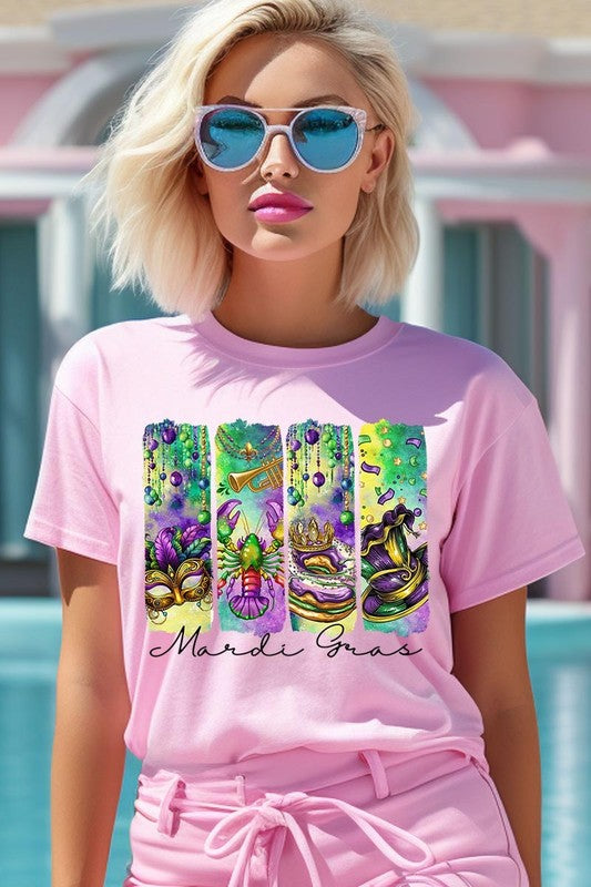 Mardi Gras Graphic Plus Tee