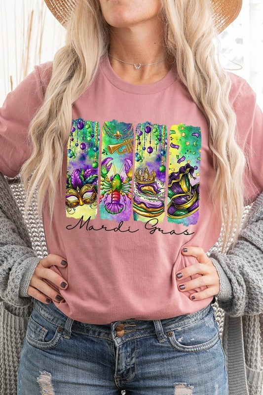 Mardi Gras Graphic Plus Tee