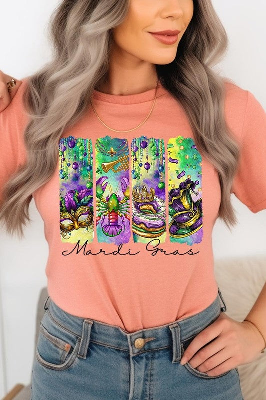 Mardi Gras Graphic Plus Tee