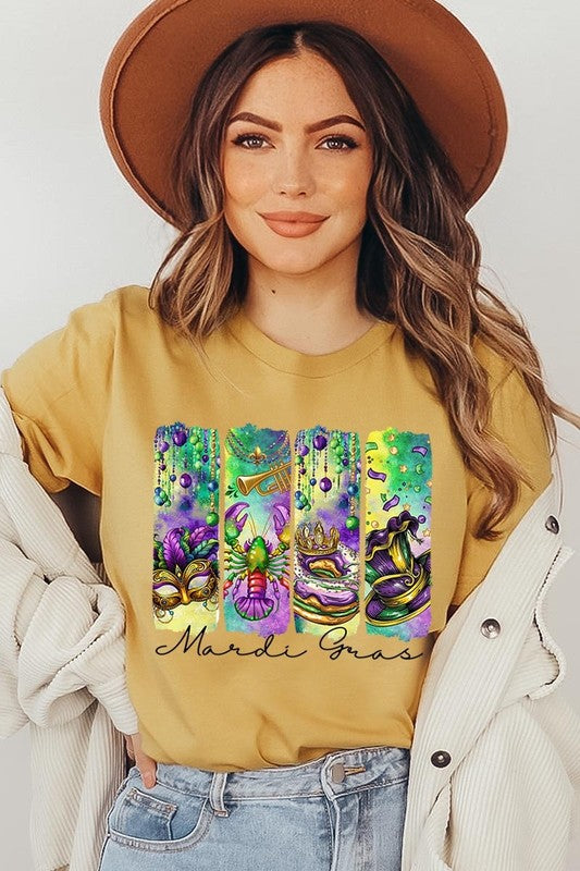 Mardi Gras Graphic Plus Tee