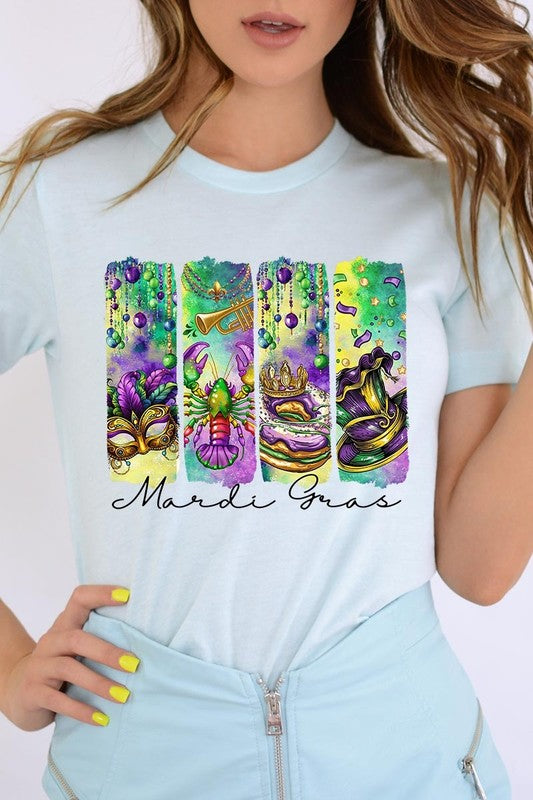 Mardi Gras Graphic Plus Tee