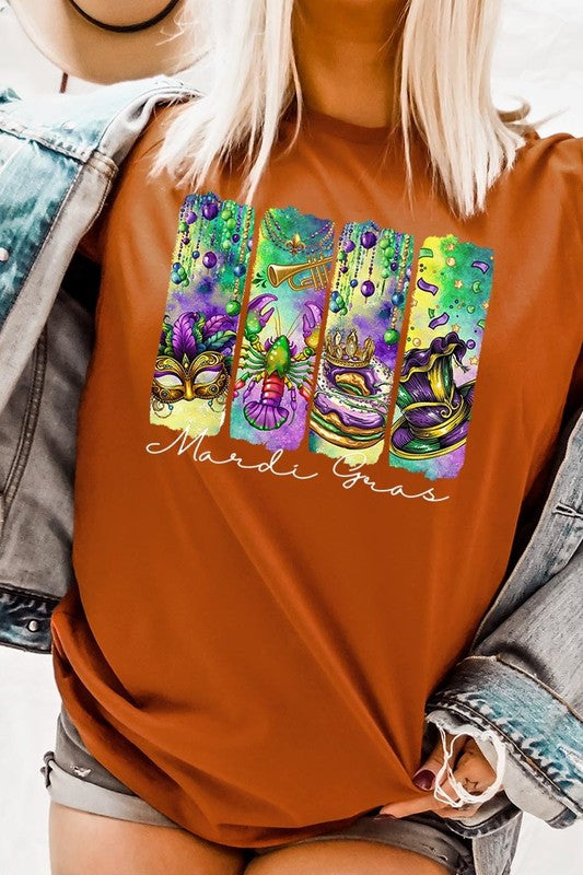 Mardi Gras Graphic Plus Tee