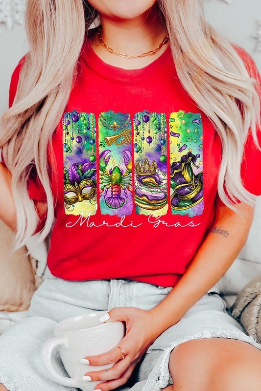 Mardi Gras Graphic Plus Tee