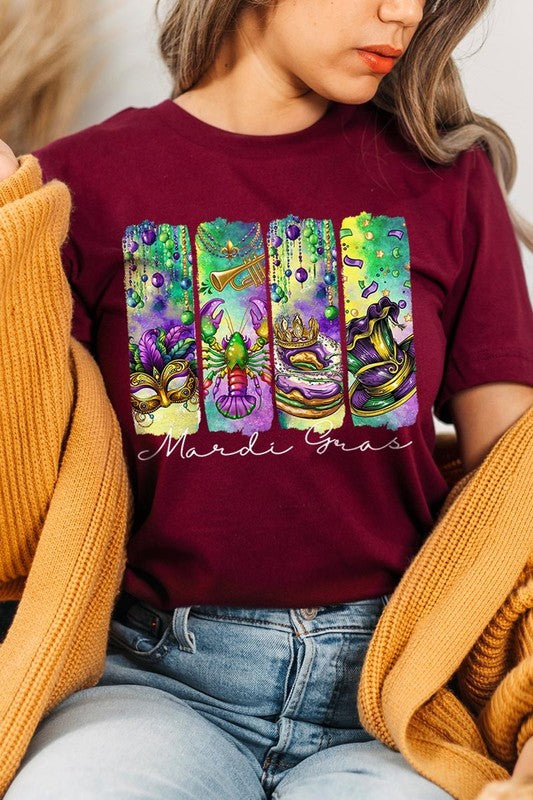 Mardi Gras Graphic Plus Tee