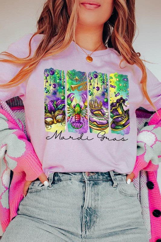 Mardi Gras Graphic Plus Tee