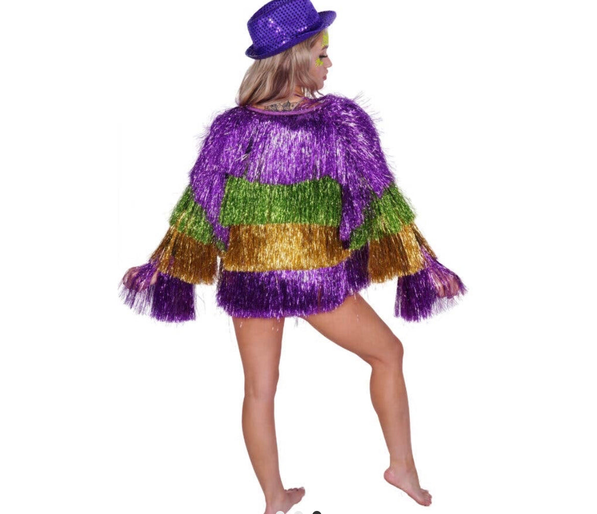 Mardi Gras Fringe Jacket