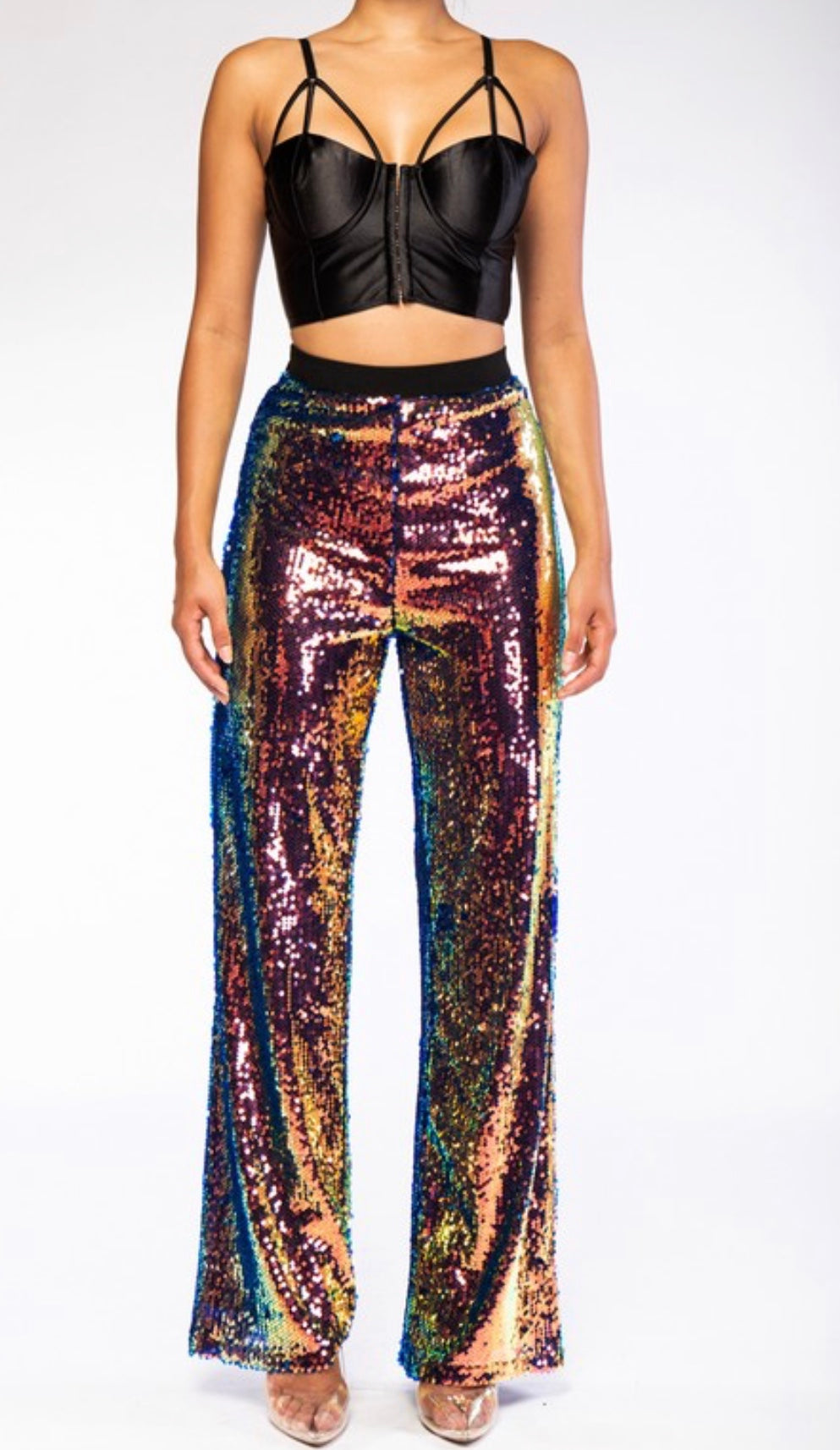 Tropical Sequin Pants