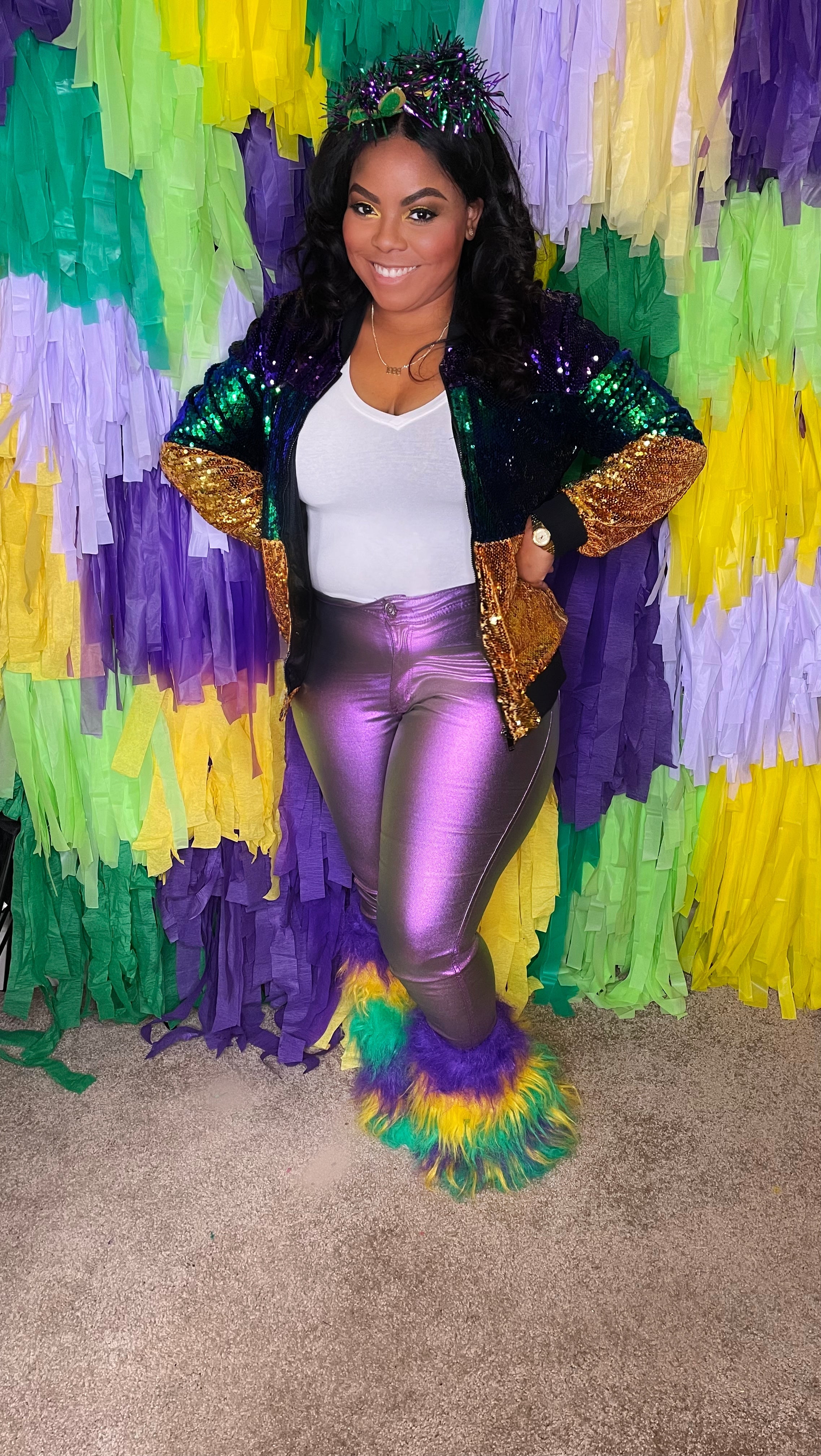 Iridescent Mardi Gras Pants