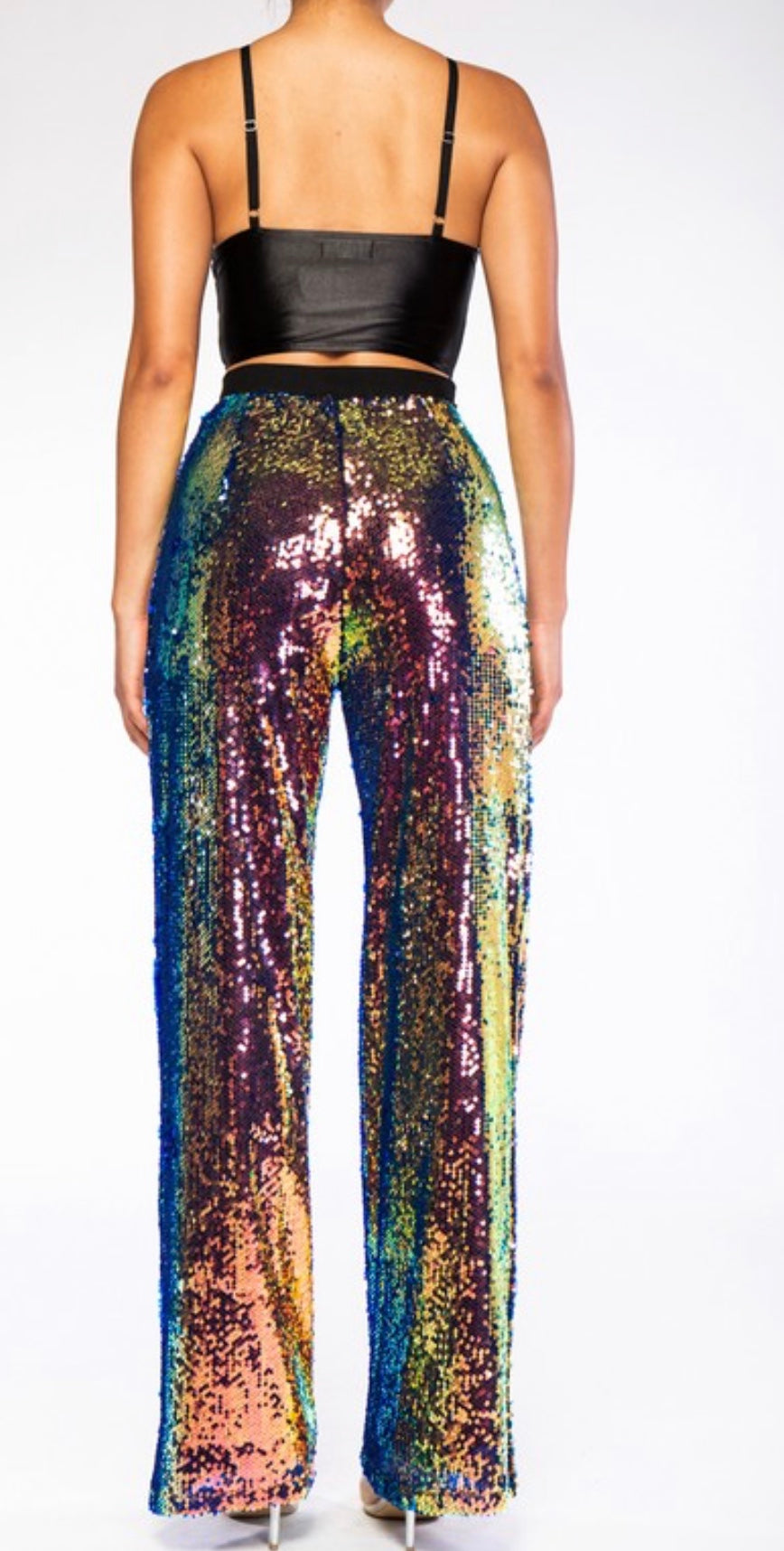 Tropical Sequin Pants