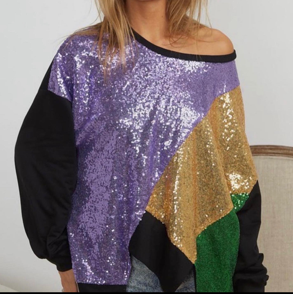 Mardi Gras Sequin Tunic