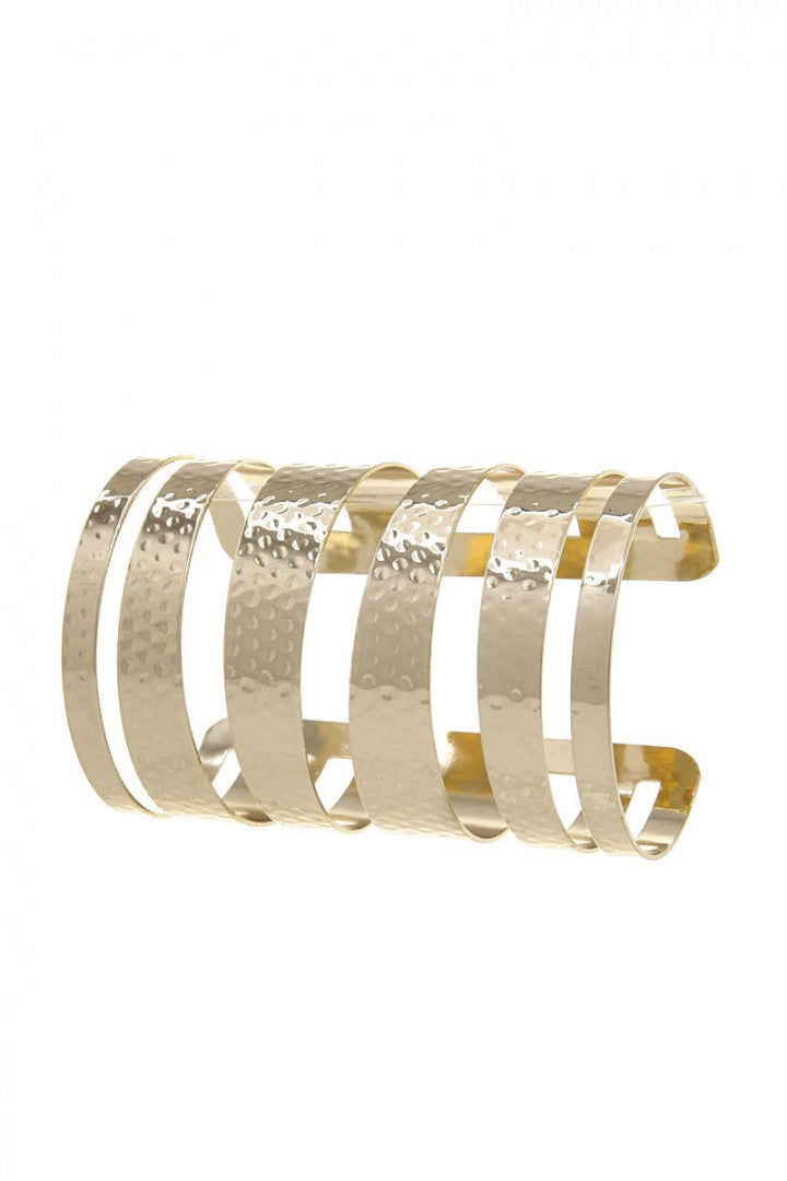 Gold Layered Cuff Bracelet